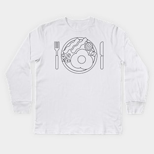 Breakfast Kids Long Sleeve T-Shirt